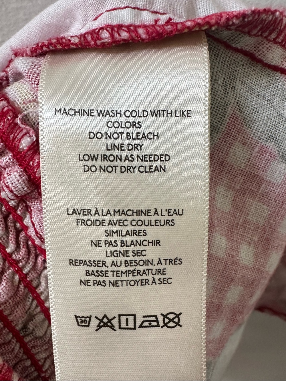 Kimchi Blue Linen Blend Red Gingham Picnic Print Pull-On Shorts Large - Picture 3 of 4